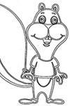 scooter the squirrel coloring page