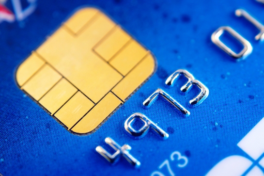 up-close credit card picture